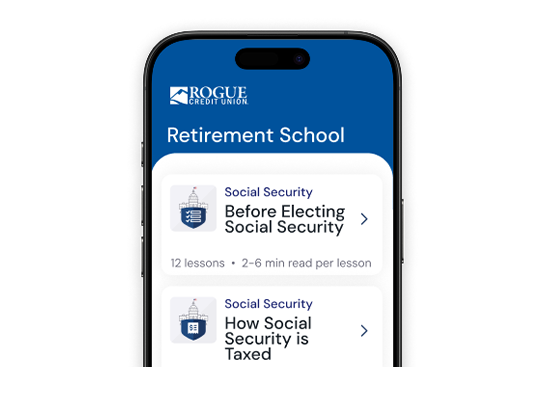 Retirement Information on Mobile Device